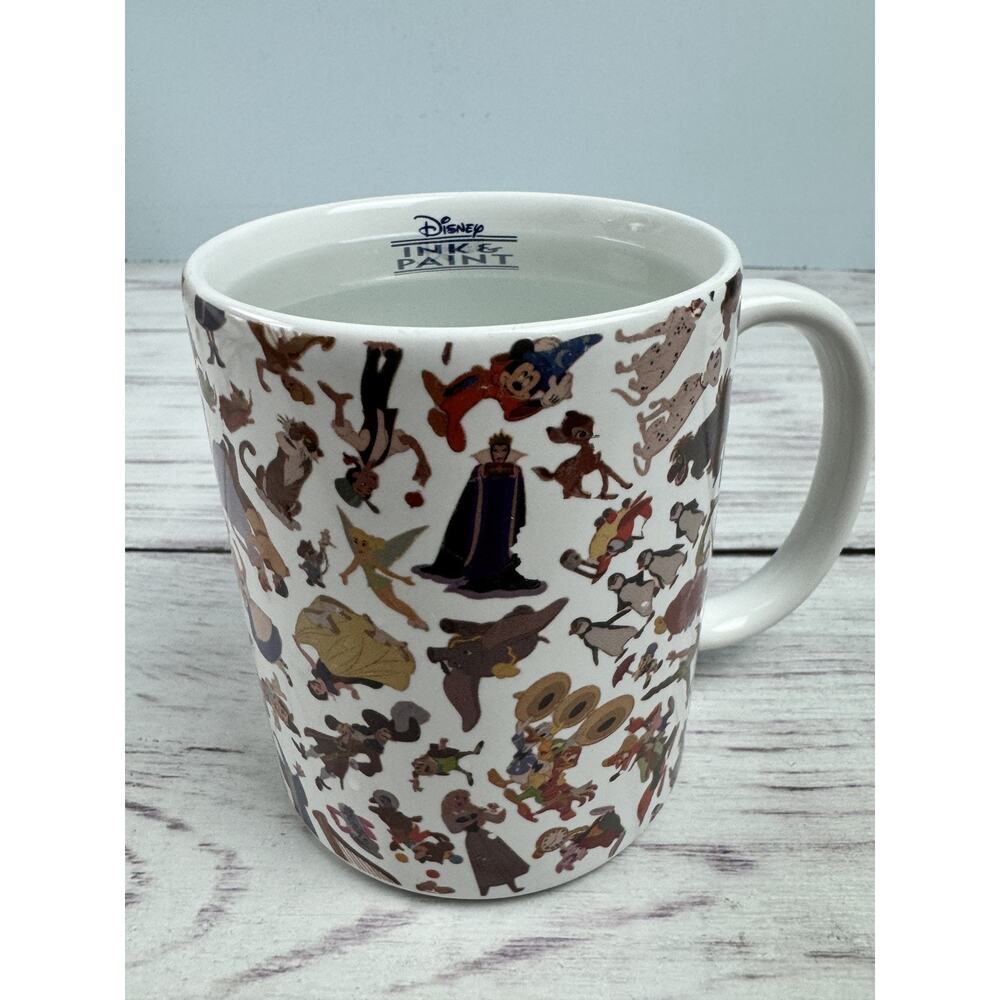 Disney‎ Ink & Paint Color Changing Ceramic Coffee Mug Cup Character Silhouettes - Picture 12 of 16